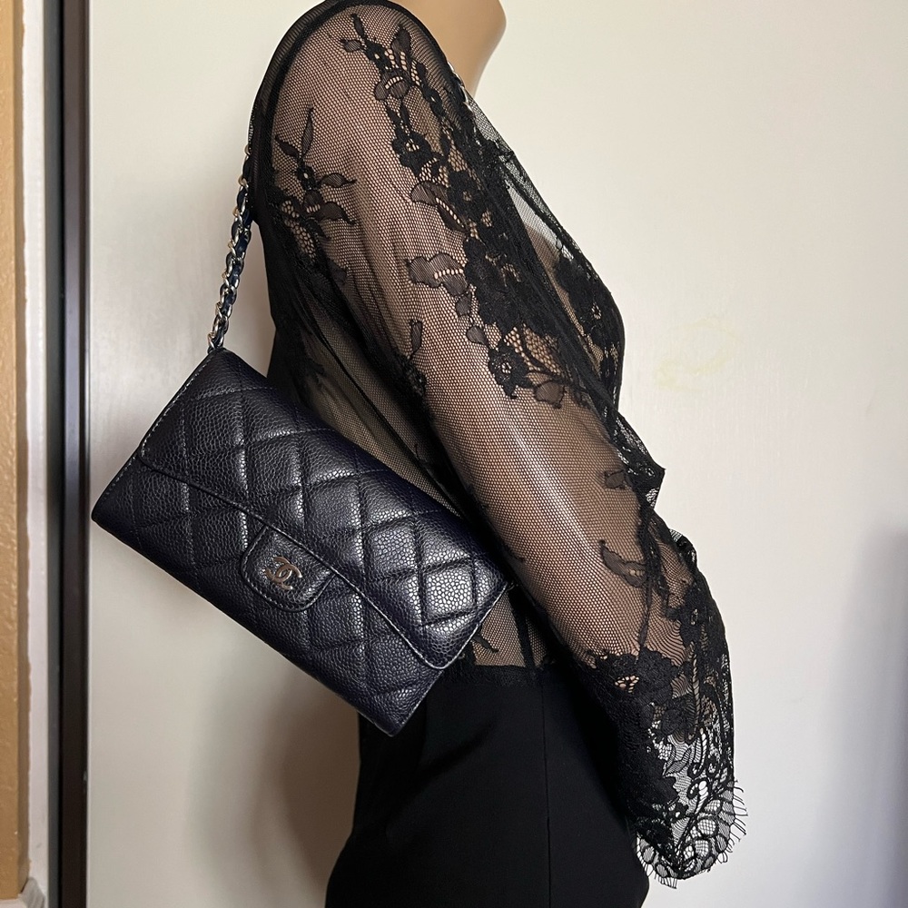 💙CHANEL CLASSIC FLAP WALLET WOC 💙 - Picture 13 of 17